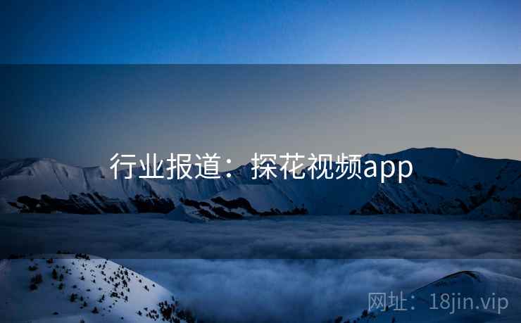 行业报道：探花视频app